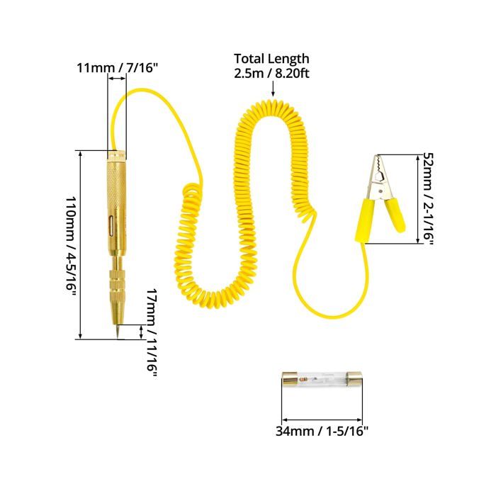 Testeur De Relais Voiture - Multimètre Auto 12V/24V - Pour Diagnostic électrique Atelier Ou Maison