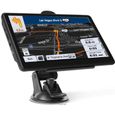 7 pouces GPS Auto Navigation Voiture Écran Tactile avec Cartes d'Europe Support lecture de musique FM USB-0