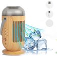 Ventilateur de refroidissement de climatiseur portable, mini climatiseur avec 3 vitesses, lumière LED 7 couleurs