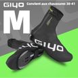 Couvre-chaussures de cyclisme noir GIYO pour homme - Accessoires sportifs VTT et route respirants-0
