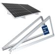 NuaSol Support pour panneau solaire jusqu'à 105 cm - Toit plat PV - Réglable de 0 à 90 ° - Kit - Aluminium - Matériel de montage-0