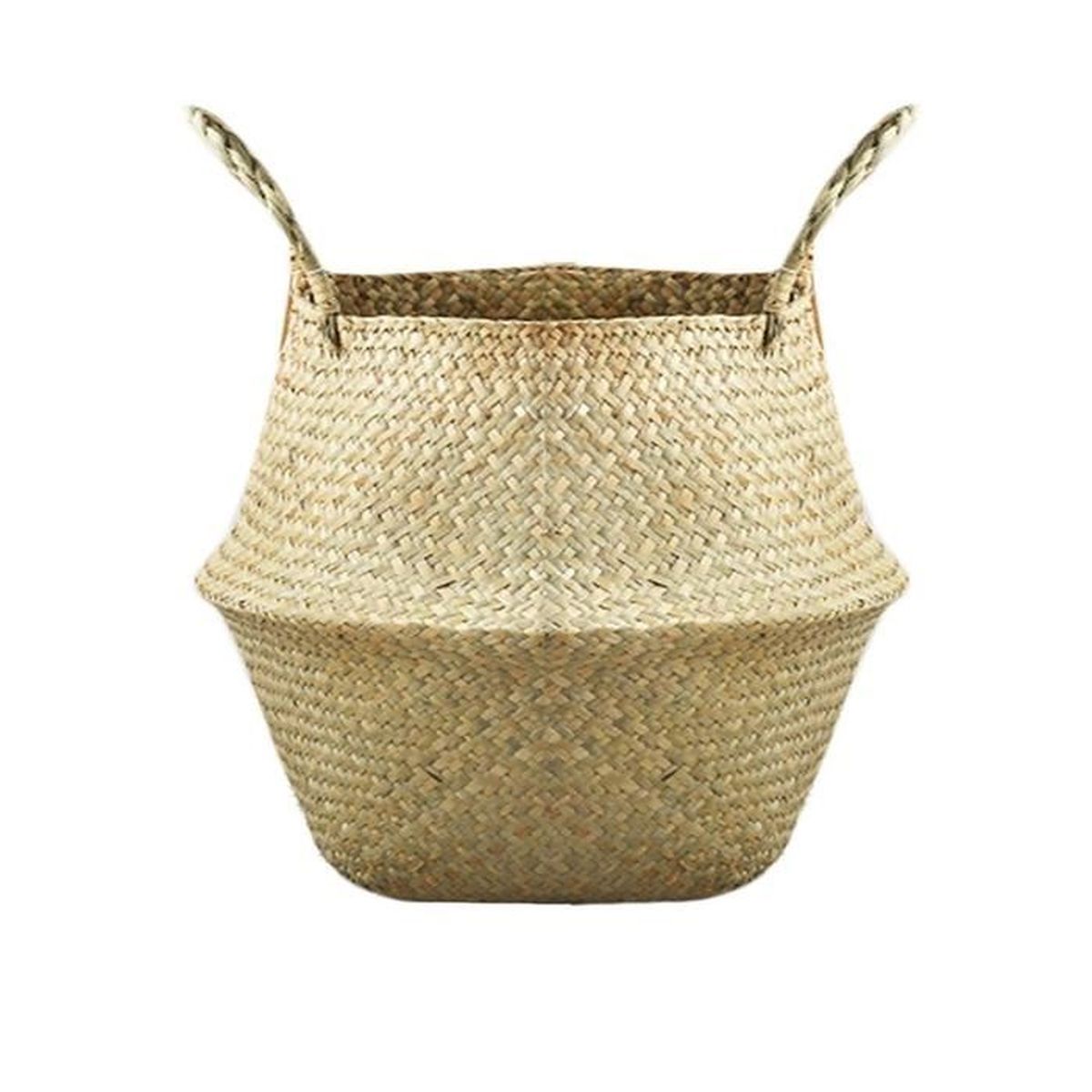 Pliable Panier de Rangement Osier Panier de Fleur Tress/é Pliable Corbeille /à Linge Sale Rond Osier 3 Tailles Disponibles