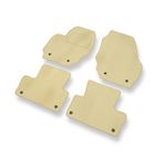 MOSSA Tapis de sol velours adapté pour Volvo XC60 I (2008-2017) - 4 pièces - beige