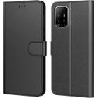 Coque Oppo A94 5G Noir ,AURSTORE Housse avec languette Etui Pochette En Cuir PU Multifonction,Protection En 360