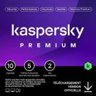 Antivirus - Kaspersky Premium 2025 - Version Téléchargement - 10 Postes - Abonnement 2 Ans