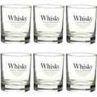 SECRET DE GOURMET Lot de 6 Verres à Whisky "Blend" 30cl Transparent