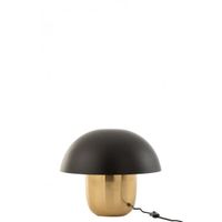 Lampe Champignon Metal Noir/Or Small - Doré - Métal - L 40 x l 40 x H 40 cm - Lampe de table