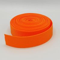 Sangle Polypropylène 25mm Orange pour Sacs à Dos Main Couture Anse Accessoires Lunch Bag rouleau de 10 mètres
