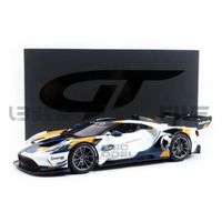 Voiture Miniature de Collection - GT SPIRIT 1/18 - FORD GT MKII Multimatic - 2020 - White / Black / Gold - GT290