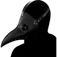 Masque De Docteur De Peste, Masque d'halloween Steampunk De Bec D'oiseau De Proboscis,  Masque De Cosplay(noir)