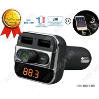 TD® Transmetteur audio bluetooth voiture allume-cigare sans fil téléviseur optique double usb mains libres MP3 haute compatibilité