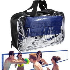 Filet De Volleyball SIVENKE 9.5m X 1m - Filet Plage Avec Sac De Transport - Pour Beach Volley Et Tennis