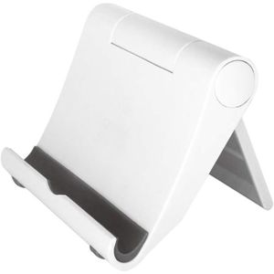 Support Téléphone Portable Réglage Bureau Support Dock Pour Smartphones Ipad Blanc