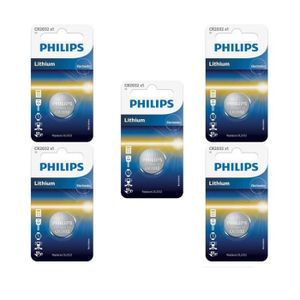 PILES 5 Piles Philips CR2032 - 