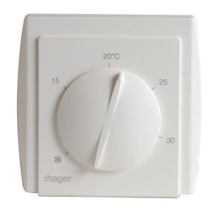 THERMOSTAT D'AMBIANCE Thermostat ambiance simple - HAGER 54185 à memb…