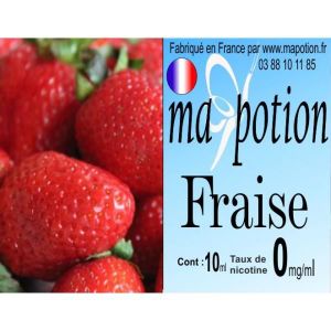 LIQUIDE E-liquide Français MaPotion FRAISE 0mg eGo