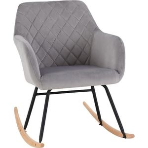 Chaise A Bascule Gris