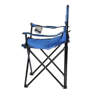CHAISE DE CAMPING Chaise pliante multifonctionnelle d'extérieur bleu