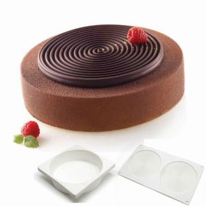 Moule à Gâteau Forme de Tourbillon Pouding Muffins Moule à Gâteau en Silicone Gris Biscuits Doux Spirale Antiadhésif Rond Gel de Silice Moule à Gâteau de Cuisson pour Beignets Gâteaux