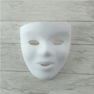 lot de 12 masques en plastique blanc - visage enfant