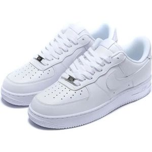 BASKET Baskets Airs For.ces 1'07 Homme et Femme - AUTREMENT - Blanc - Cuir - Lacets - Plat