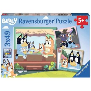 PUZZLE Puzzle 3x49 pièces Les aventures de Bluey ! - Dès 