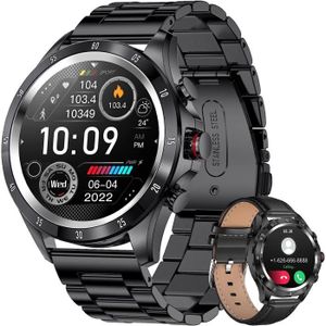 MONTRE CONNECTÉE Montre Connectée Homme avec Appels Bluetooth 1,32'' HD Smartwatch avec Tracker d'Activité, Fréquence Cardiaque, Sommeil, Podomèt568