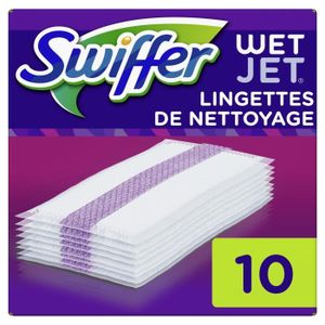 NETTOYAGE SOL LOT DE 2 - SWIFFER WetJet Lingettes pour sols  10 