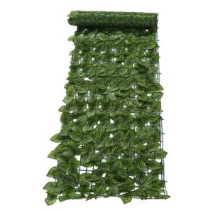 HAIE DE JARDIN VGEBY Haie de feuilles artificielles La simulation de haie jardin artificiel Feuille de pastèque imprimée en couleur 0,5x3 mètres