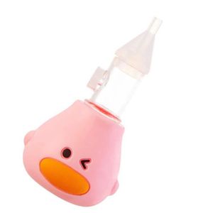 MOUCHE-BÉBÉ VINGVO aspirateur nasal pour bébé Aspirateur Nasal manuel pour bébé, en Silicone souple PP, empêche le puericulture Rose clair