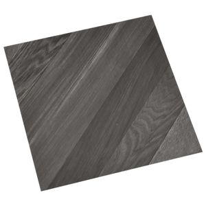 PLANCHER CHAUFFANT Planches de plancher autoadhésives en PVC gris rayé Zerodis - 20 pcs - 1,86 m²