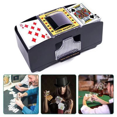 Black Jack Distributeur De Cartes Avec 4 Jeux Accessoire Blackjack Melangeur De Carte Manuelle
