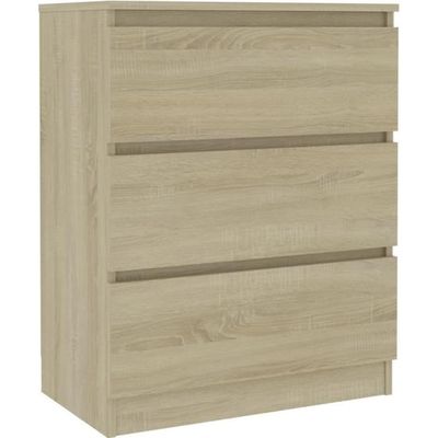 Komto Meuble de Rangement Étroit – Petit Meuble Bas Blanc avec Porte, Buffet Compact pour Salon | CABI 35 x 84 x 37 cm (L x H x P
