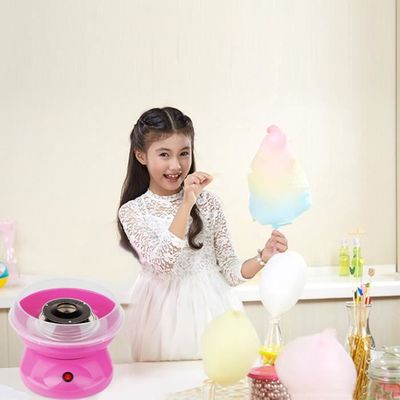 Machine à Barbe à Papa Rose 500W – Rapide, Facile à Nettoyer, Idéale Pour Anniversaires Et Fêtes En Famille
