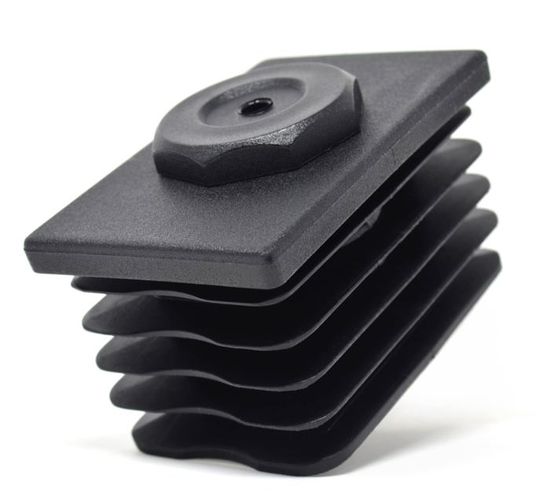Lot De 7 Bouchons Rectangulaires 40 X 120 Mm – Bouchons Plastique Noir Pour Tubes, Fabriqués En UE, Protection Esthétique Et Fonctionnelle