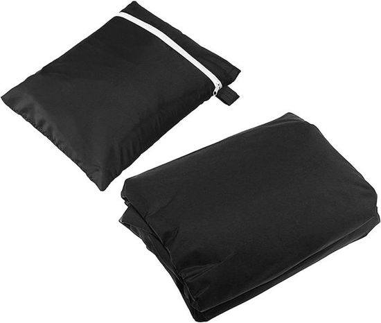 Housse De Protection Pour Chaises De Jardin - Imperméable Et Anti-UV - Tissu Oxford 210D - 114x85x65cm - Noir