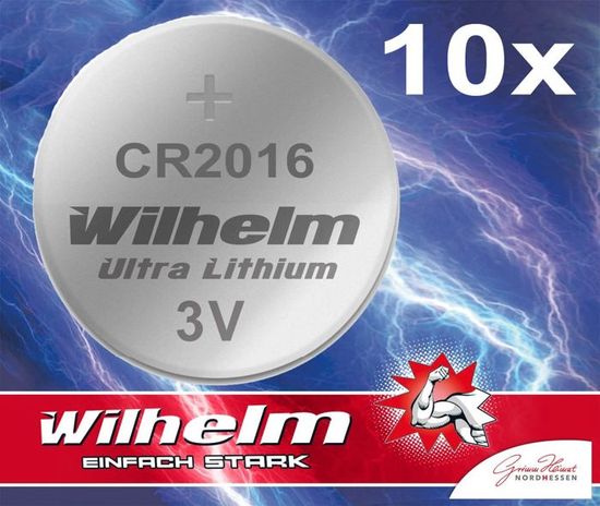 Varta Batteria A Bottone CR 2016 3 V 20 Pz. Litio VARTA LITHIUM Coin CR2016 OEM - Foto 11