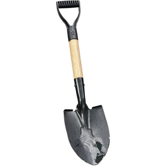 Pelle De Plage Métal Pour Enfants - Manche Long 69 Cm, Design Amovible, Bleu, Pour Sable Et Jardin