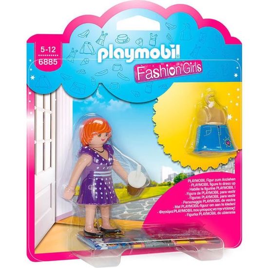 PLAYMOBIL 3404 Donna Vintage, Blu E Bianco, Usato