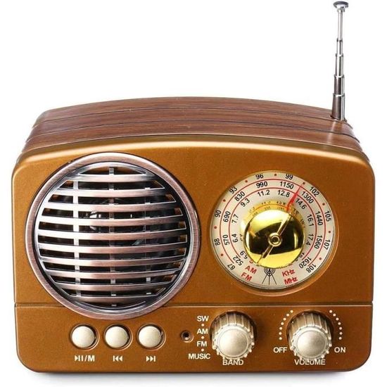 Radio Portable AM FM SW + Bluetooth TMY - Haut-Parleur Rechargeable ...