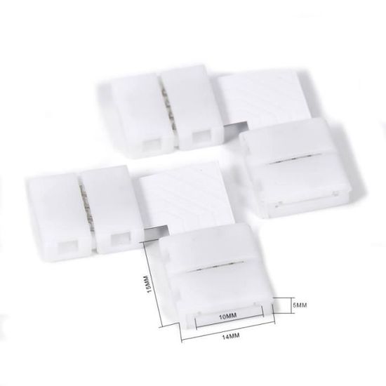 DASIAUTOEM Lot De 20 Connecteurs D'angle Pour Bande LED - 4