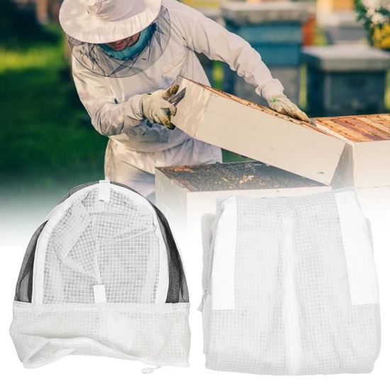 Costume D'apiculteur Avec Gants - Combinaison Protection Abeilles, Taille XXL, En Coton/polyester - 7