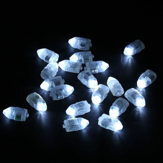 Lot De 100 Mini Ballons Lumineux LED Ronds Super Lumineux Pour Halloween, Noël, Mariage, Lanterne En Papier (lumière Chaude
