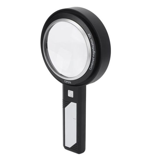 Loupe De Cou Avec Lumière LED - Grossissement 5x (138 Mm) + 2 Loupes 10x, 30 LEDs Réglables, Rechargeable USB-C, Pour Lecture, Bricolage, Personnes âgées