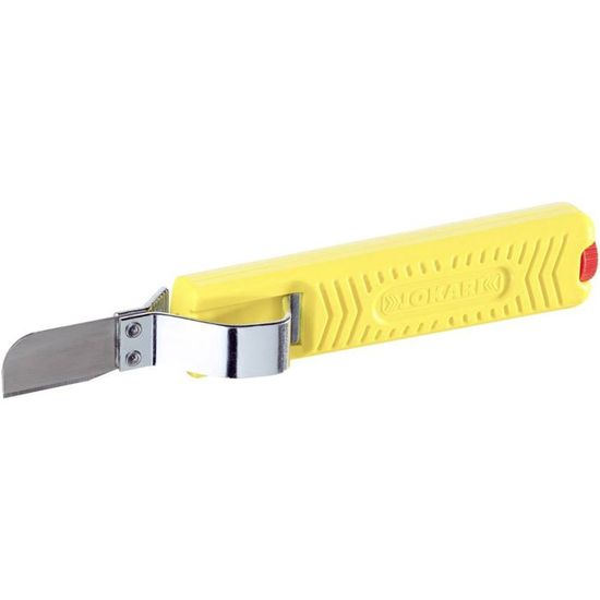 Catu - JTN-4 - Couteau à Dénuder Isolant Orange à Lame Droite 120 Mm Longueur Totale 245 Mm 00081002945