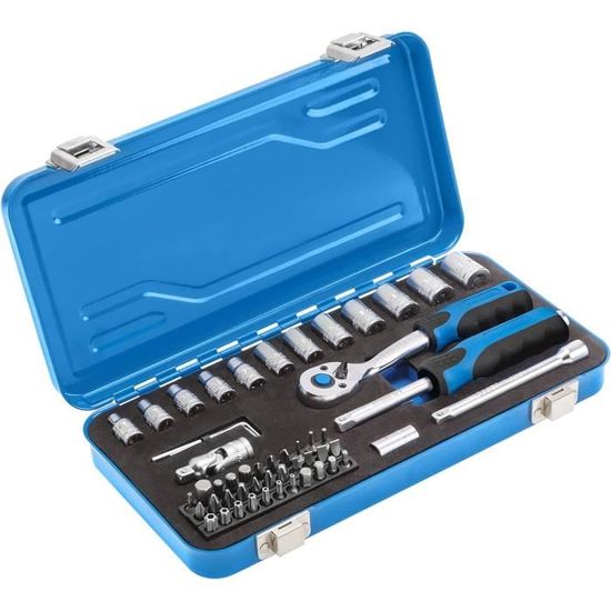 Coffre à Outils 172 Pièces – Clés à Douille, Complet, Neuf En Boîte