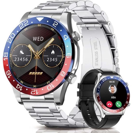Montre Connectée FITFLEX Homme - Écran AMOLED 1.43", Appels Bluetooth, 120 Modes Sport, IP68 | Autonomie 30 Jours | Santé & Fitness - 8