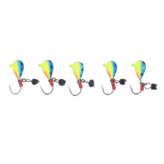 Mini Cuillères / Turluttes Pour Pêche Sur Glace – Hameçons Artificiels Petite Tête Plombée – Lot