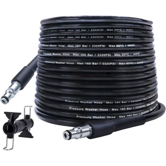 Kränzle Tuyau de nettoyage de canalisations de 30 m avec alésage avant (M22
