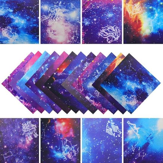 Sourcing Map 100 Feuilles Papier Origami Double Face Rose 15 X 15